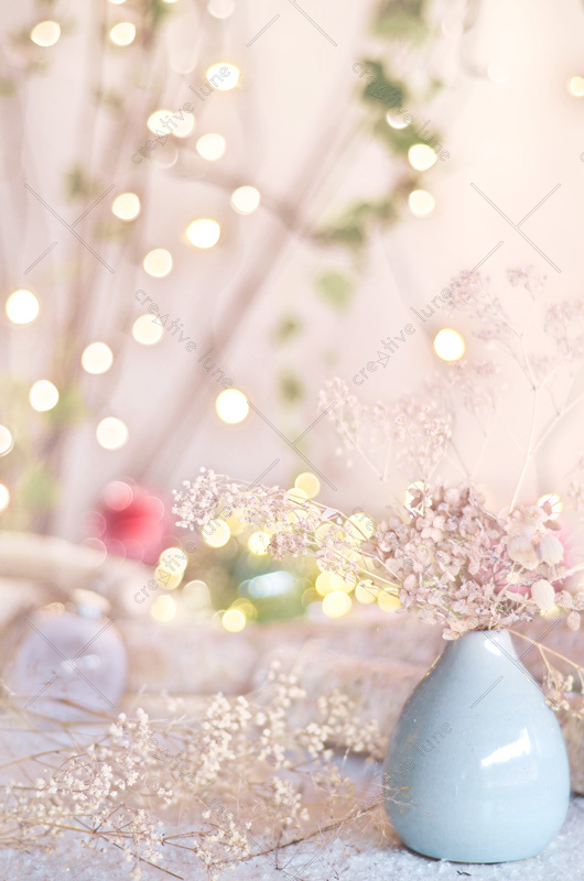 Bouquet de fêtes, image haute résolution libre de droits à télécharger / Décoration hivernale de maison pour Noêl