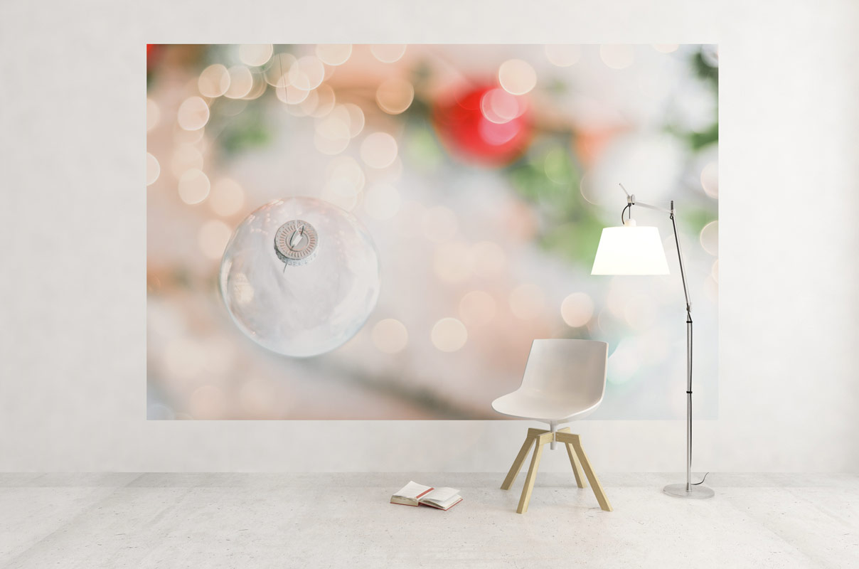 Boule blanche et décor de Noël – Image 3