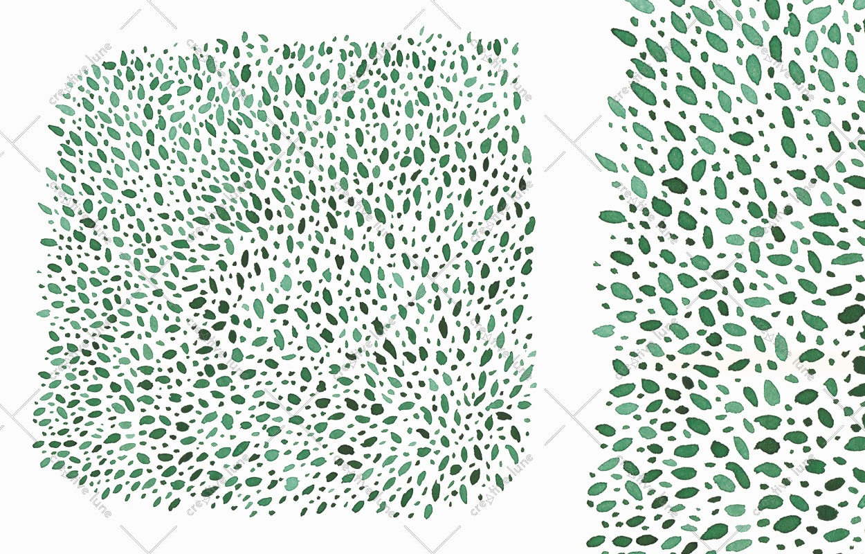 Texture végétale Feuilles et Forêt - illustration peinte à télécharger