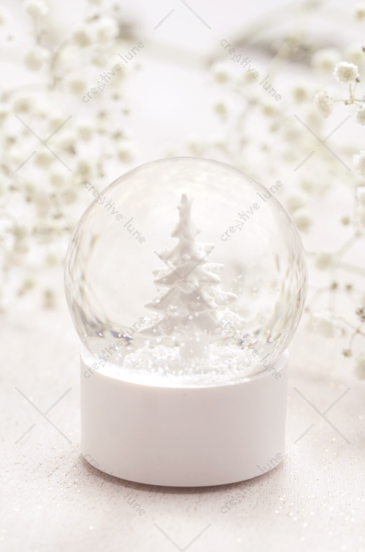 Noël blanc - photo décoration de fêtes à télécharger • Creative Lune