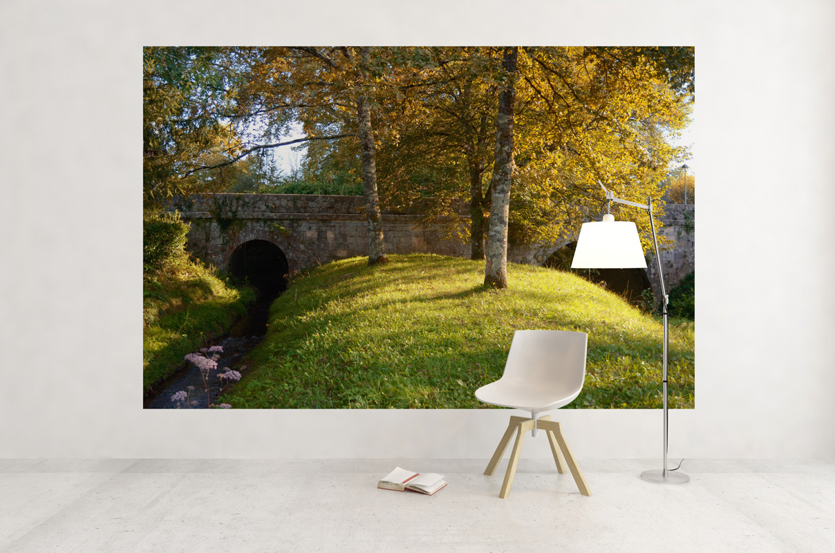 Paysage arboré et pont de pierre – Image 3