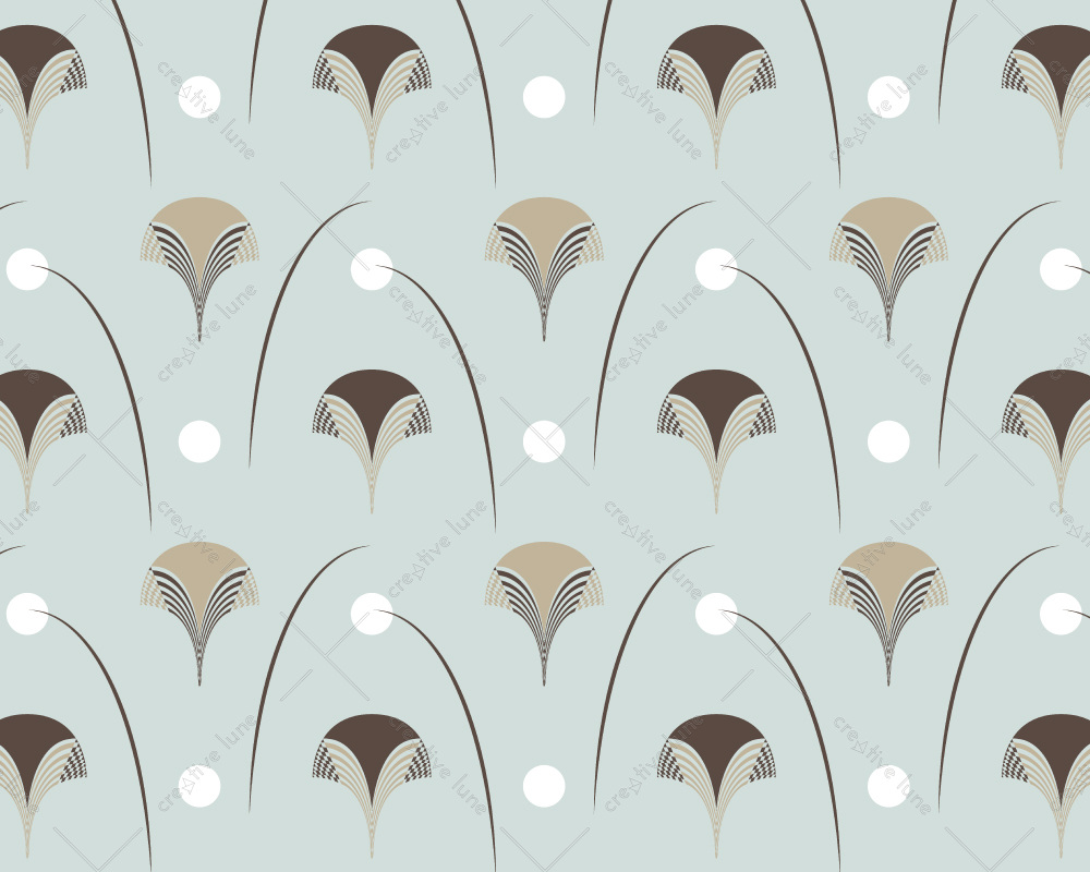 Creative Lune • motif art déco à télécharger