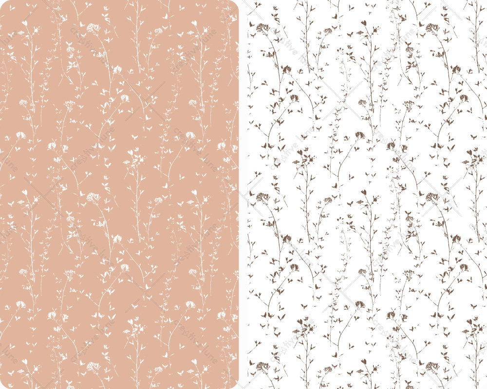 Creative Lune • motif fleurs à télécharger