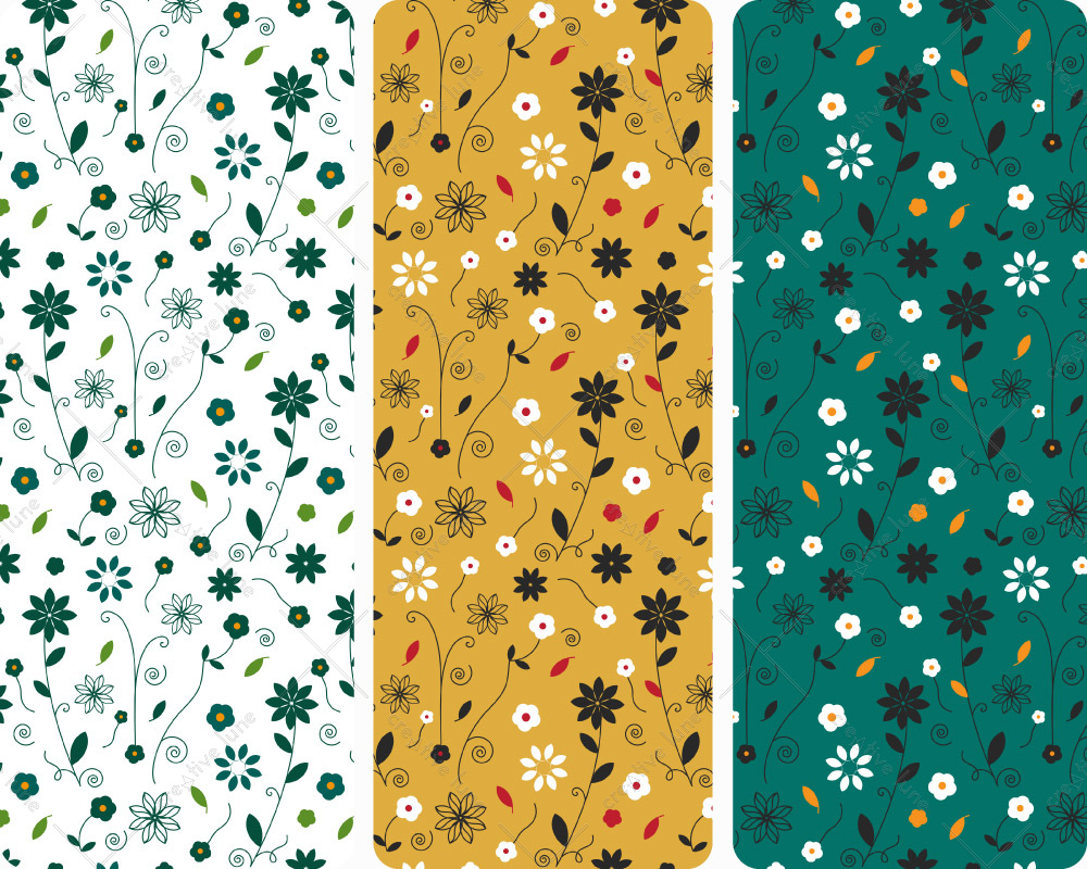 Creative Lune • motif fleurs à télécharger
