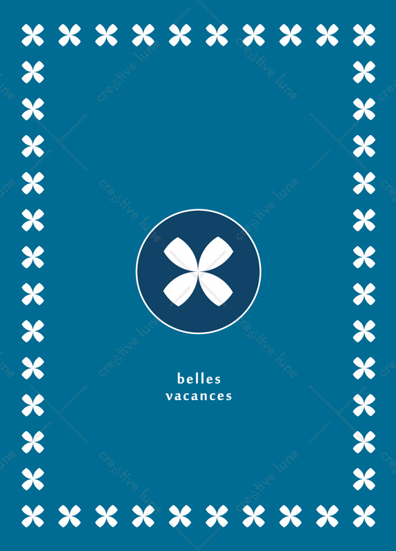 Bord de mer : carte de vacances à Imprimer • Creative Lune