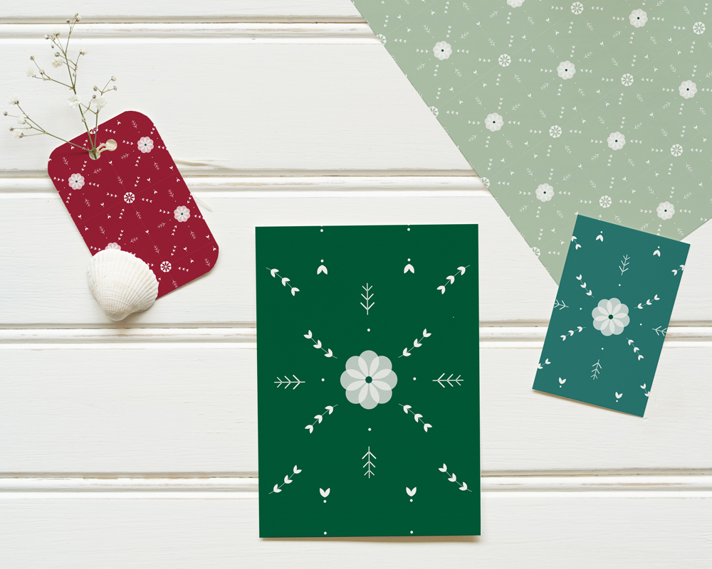 Noël scandinave, motif de fêtes – Image 2