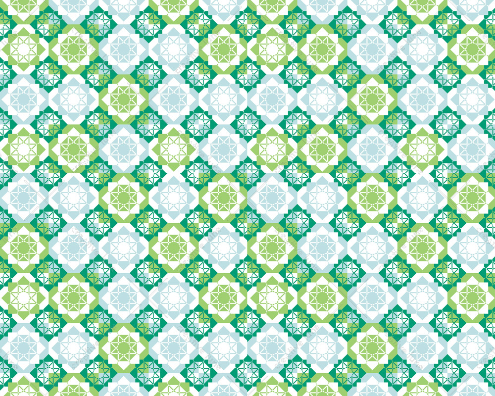 Patio andalou - motif d'inspiration mauresque à télécharger