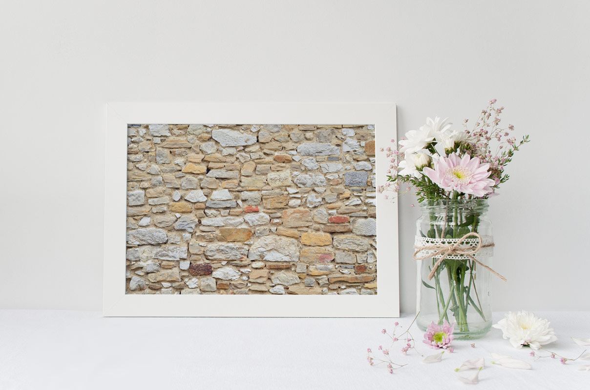 Mur en pierres multicolores – Image 2